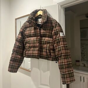 DAIRY BOY JACKET: Cedar Plaid Puffer